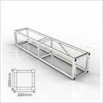 Square Screw Bolt Truss System Lighting Truss Black