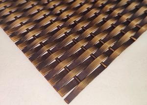 China Anti Bronze Decorative Elevator Architectural Metal Mesh 6% Opening Area factory