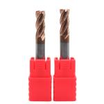 6mm Dia 6*25*6*75 TiAISiN Coated 4 Flat Flutes Carbide Square End Mill For