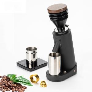 China Private Mold 40mm Conical Burr Coffee Bean Grinder Electric Espresso Grinder With Press Air Jet factory