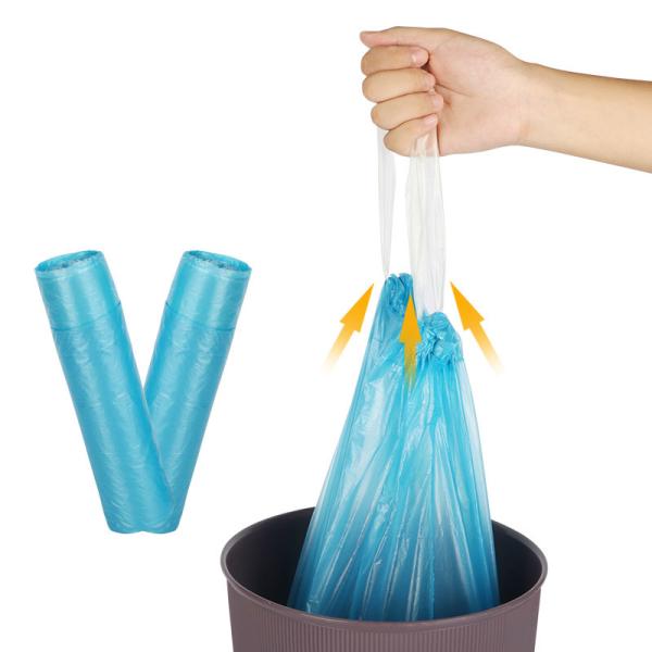 China Hot Seal OEM ODM Recyclable Garbage Bags Roll With Drawstring factory