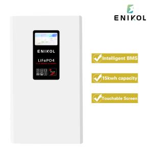 China 300AH 15360WH Wall Mounted LiFePo4 Battery 7-Inch Touchable Screen Long Cycle Life factory