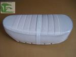 White ST70 driver seat Motorcycle Parts , Iron Steel Alloy Sponge