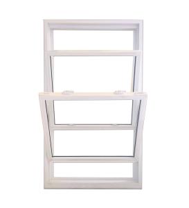 China Sliding UPVC Double Hung Window Ventilator 30X60 Vinyl Glass factory