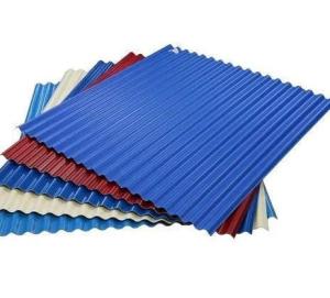 China Color Coated Metal Sheet Colour Gi Sheet 2m 3m 5m 5.8m 6m 8m 12mm Length factory