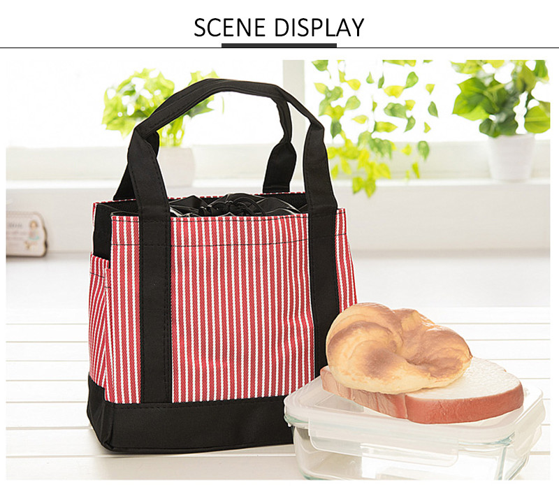 FDA Approved PEVA Lining Insulated Lunch Tote For Food