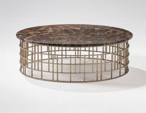 China modern marble gold metal stainless steel round coffee table factory