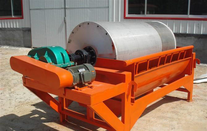 High Capacity Magnetic Separator Machine , Chromite Ore Magnetic Drum Separator