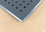 Grey Color Clip Perforated Metal Ceiling , Perforated Acoustic Panels Dia 3.0mm