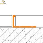 Decorative Wall Tile Outside Corner Trim Aluminum Alloy 6063 Material