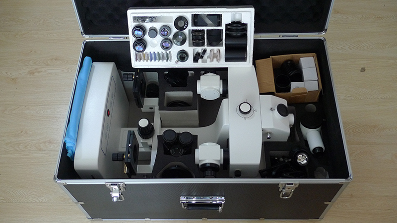 OPTO-EDU 3.2x - 192x Binocular Forensic Comparison Microscope with LED Illumination for Student and School Applications