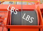 High Efficiency Carbon Steel Tower Hoist Winch With LBS Grooved Drum