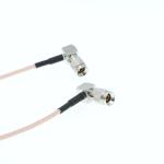 DIN 1.0/2.3 Right Angle to Right Angle HD SDI Cable for Blackmagic Video Assist