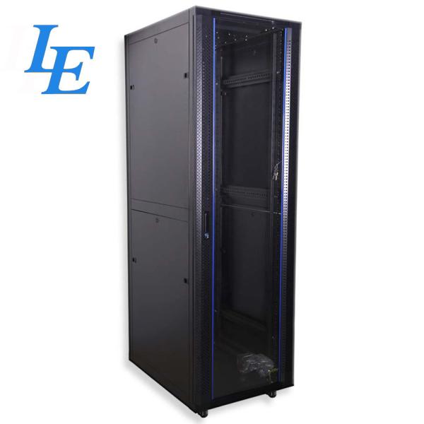 SPCC 19" Rack Enclosure Server Cabinet , Floor Mount Network Rack Customized