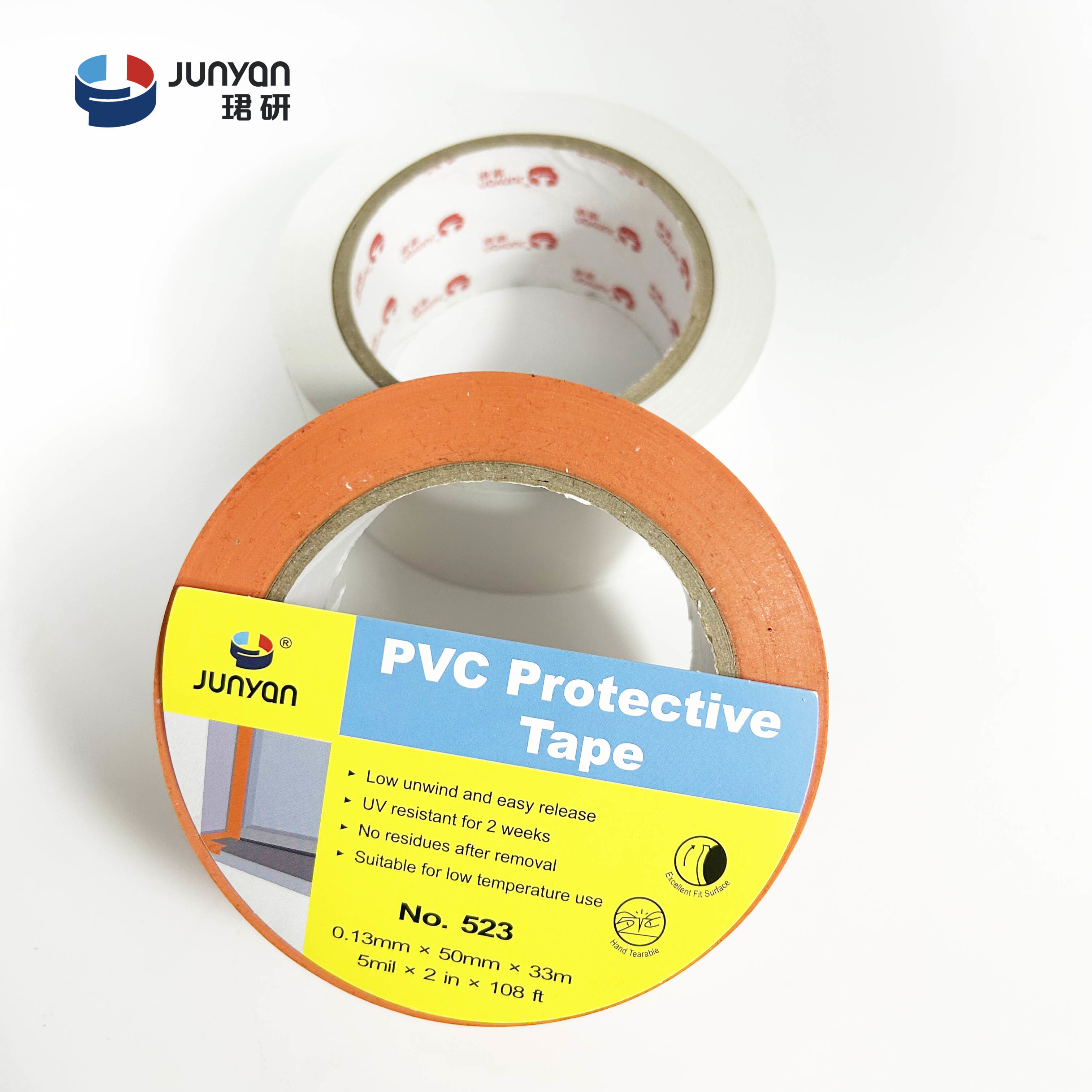 China No Residue PVC Protective Tape Easy Stripping 0.14mm Thickness factory