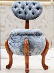 King And Queen Birch Antique Wooden Throne Chair Scratch Resistant