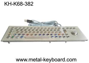 China 70 Keys Industrial Keyboard with Trackball , Rugged Panel Mount Keyboard on sale