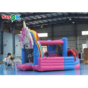 Sayok Flower Theme Inflatable Bouncing Trampoline With Slide Inflatable Bounce