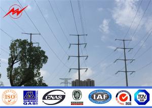 China 220KV Electric Tubular Poles Metal Post Galvanized Electrical Utility Poles factory