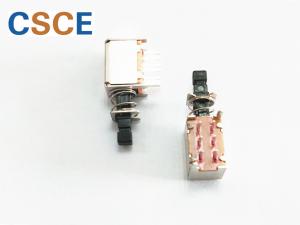 China 250V Input Output Connectors 8 Pin Miniature Right Angle Tact Switch 0.5A 50V factory