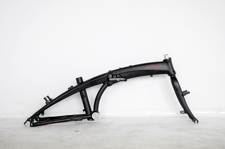 Crius Aluminum Folding Bike Frame 20 Inches Velocity Foldable Aluminum Bicycle Frame