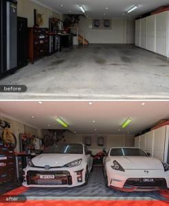 China 15.75 X 15.75 Inches Out Door 620g Per Plastic Garage Floor Tiles For Weather Resistant Outdoor Flooring factory
