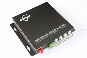 China 4 channel Fiber optic Video Audio Multiplexers,sinlgemode,FC or SC,20KM factory