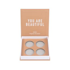 China 4 Position Square Baked Eyeshadow Palette C2S Paper Without Mirror factory