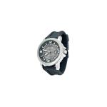 Silver Bezel Silicone Strap Waterproof Quartz Watch for Men and Women