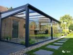 Customized Size Glass Houses for Outdoor Living Smooth Surface Aluminum Frame
