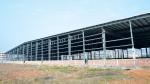 Prefabricated Steel Structure Warehouse , Light Gauge Industrial Steel