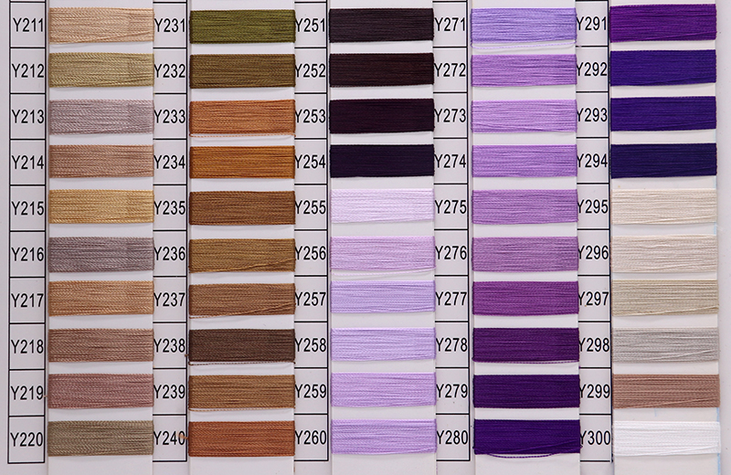 Boho Rich Color Machine Silk Thread Embroidery Thread for Sustainable Diameter 0.13mm