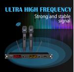 Handheld BT UHF Wireless Microphone 6dBuV Sensitivity XLR Balanced