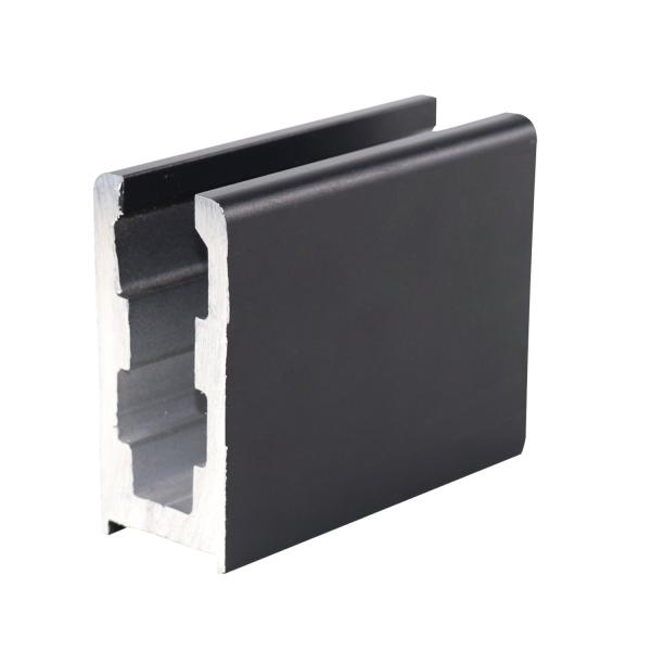 10-18mm Glass Fenced Geosyncline Customizable Aluminum U Channel for Glass