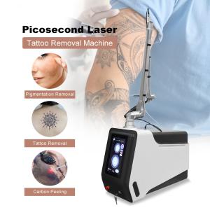 China Skin Rejuvenation Q Switch Nd Yag Laser Tattoo Removal Machine 755nm Ance Removal Device factory
