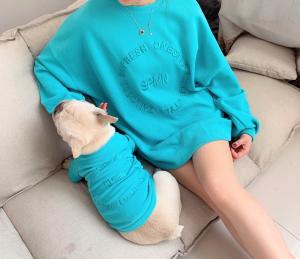 China Cozy Macaroon Matching Pet Owner Set For French Bulldog Pug Boston Terrier factory