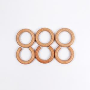 Beech wooden baby teether Ring-Custom wood ring