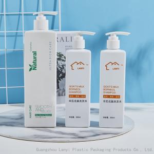 China Personal Care 280ml Square HDPE Shampoo Plastic Bottle factory
