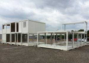 China Glass Wool Modular Container Homes Two Stories For Large Construction Site factory