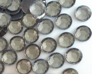 China ss6 black diamond wholesale loose rhinestones hotfix garment accessories rhinestone on sale
