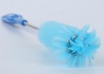 Blue Water Bladder Pipe Cleaning Brush 80mm Bristle Length With 25MM OD