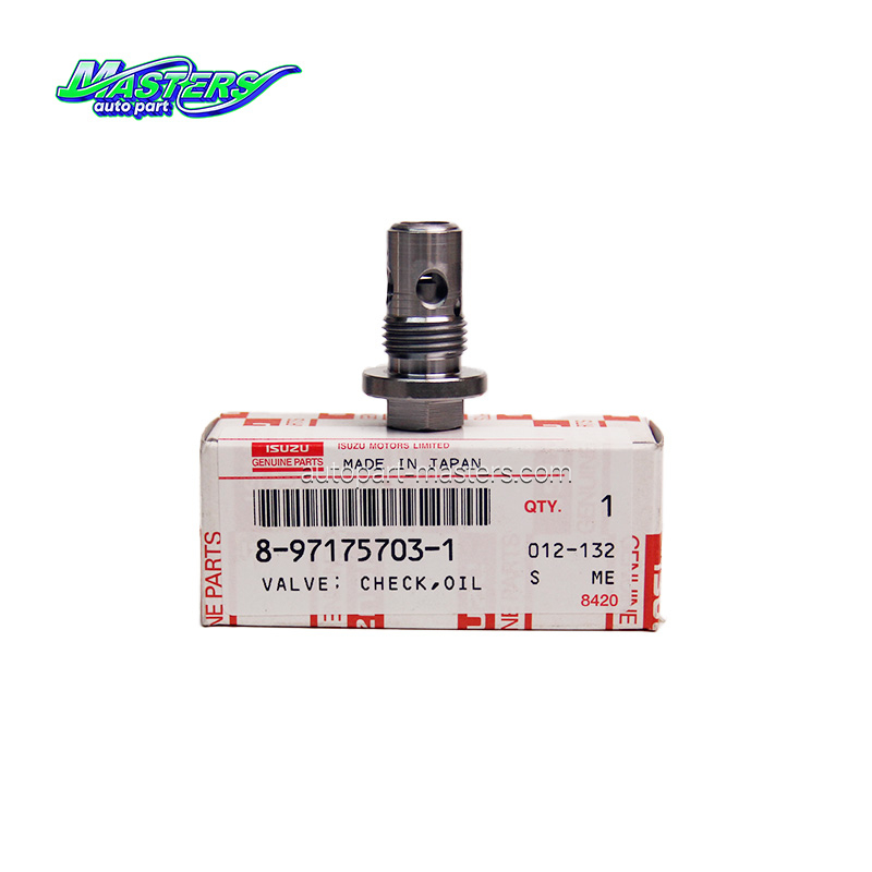 Masters Aftermarket XV Isuzu Engine Parts Oil Check Valve 8971757031