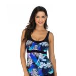 Females Polyester Swim Suit Conservative One Piece Swimwear