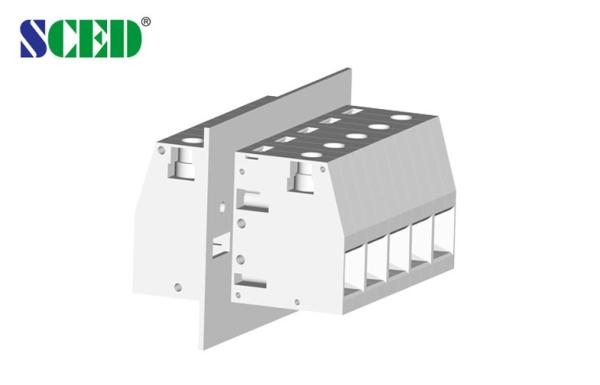 China 600V/150A Through Panel Terminal Blocks Pitch 18.8mm 2-24 Pole Right Angle factory