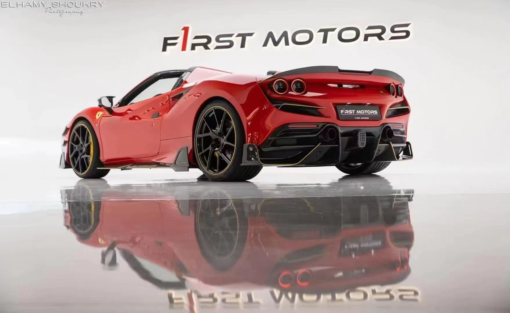 Auto Parts for Ferrari F8 Carbon Fiber Body Kit F8 Upgrade MSY Style Front Shovel Diffuser Spoiler Side Skirt Body Kit