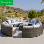 Garden Sofa Set for Modern Outdoor Furniture Resort Beach Hotel Restaurant Round