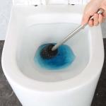 Stainless Steel Anti Finger Print Toilet Brush for Household TPR Bathroom