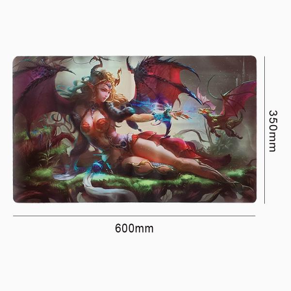 China Non Slip Playmat 600x350mm Mtg Game Mats Smooth Fabric Material factory