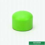 Lightweight Ppr Pipe Accessories Green Color DIN8007 / 8078 Fittings End Cap