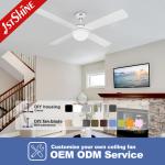 1stshine Ceiling Fan with LED Light CE ROHS Certificate 110 220V DC 23W Remote